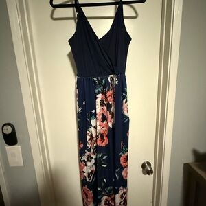 Floral Navy Maxi Dress